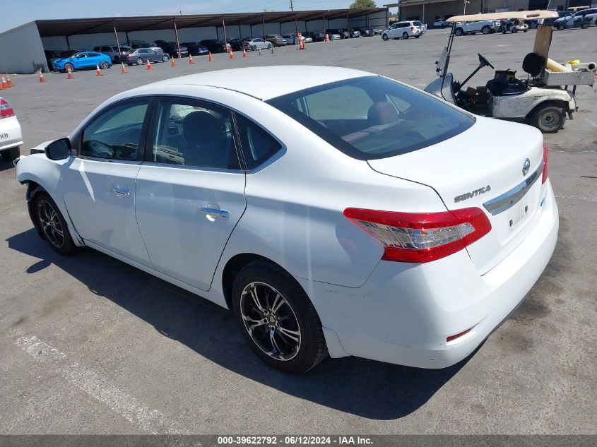 2014 Nissan Sentra Fe+ S/Fe+ Sv/S/Sl/Sr/Sv VIN: 3N1AB7AP0EY256349 Lot: 39622792