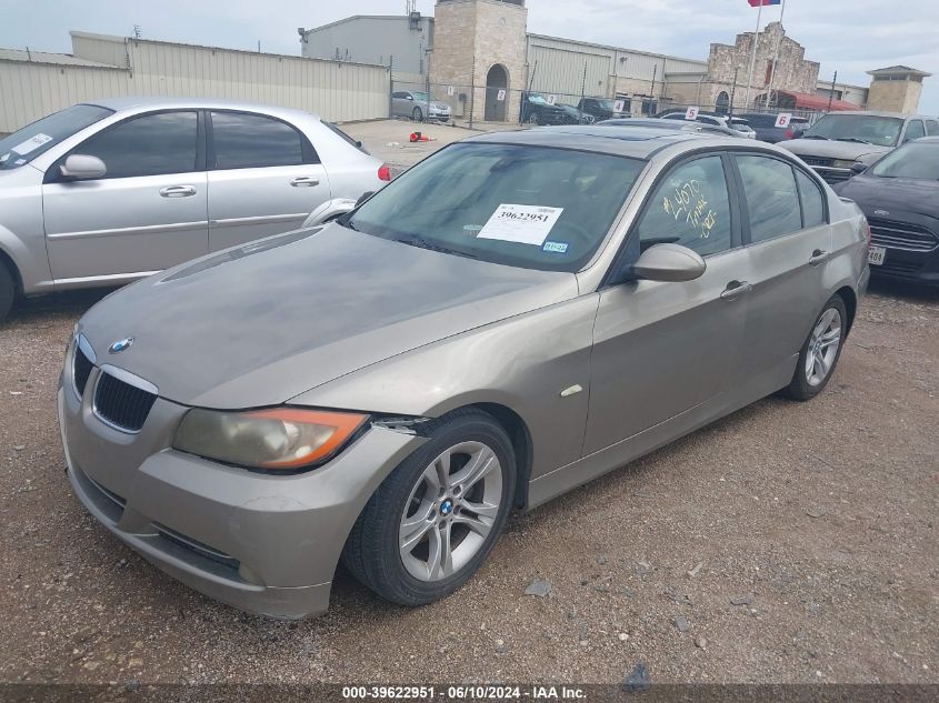 2008 BMW 328I VIN: WBAVA37538NL48070 Lot: 40253985