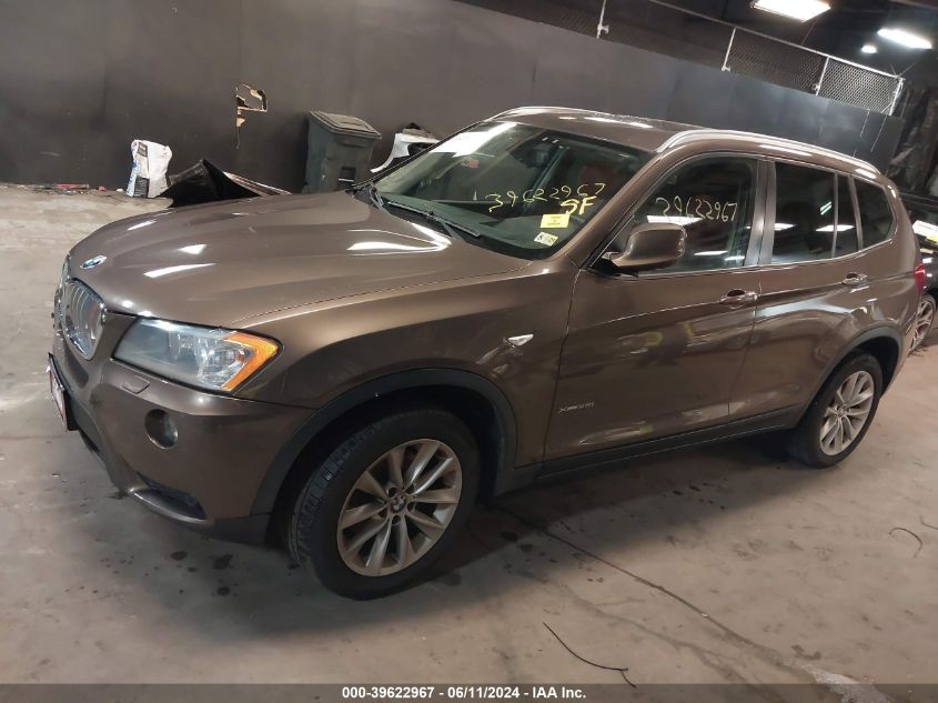 2014 BMW X3 xDrive28I VIN: 5UXWX9C50E0D26262 Lot: 39622967