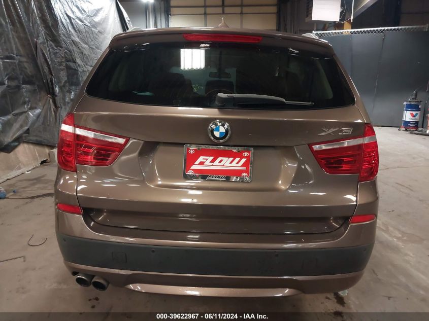 2014 BMW X3 xDrive28I VIN: 5UXWX9C50E0D26262 Lot: 39622967