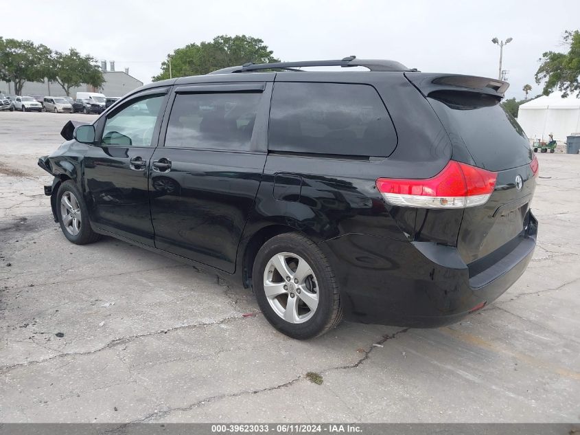 2013 Toyota Sienna Le V6 8 Passenger VIN: 5TDKK3DC9DS303712 Lot: 39623033