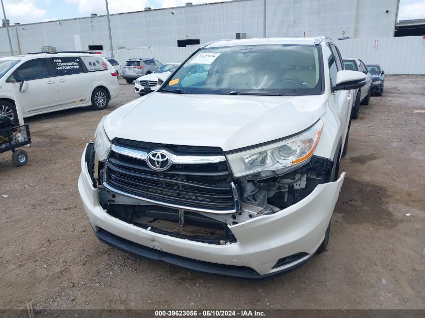 2014 Toyota Highlander Xle V6 VIN: 5TDKKRFH3ES007405 Lot: 39623056