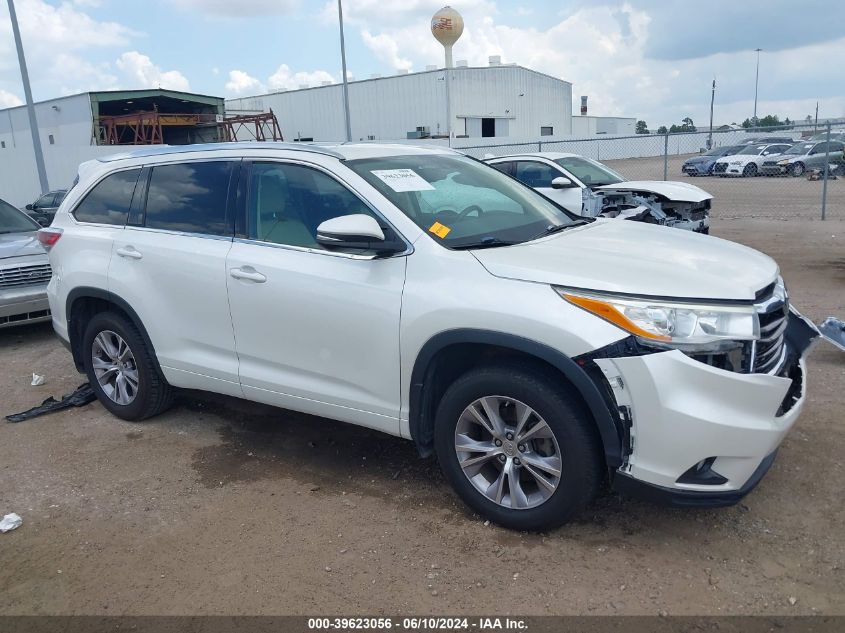 2014 Toyota Highlander Xle V6 VIN: 5TDKKRFH3ES007405 Lot: 39623056