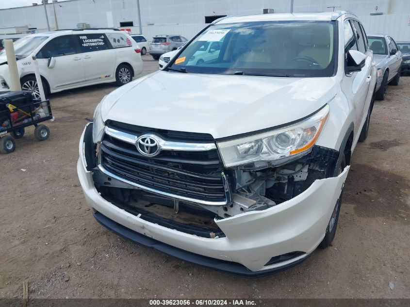 5TDKKRFH3ES007405 2014 Toyota Highlander Xle V6