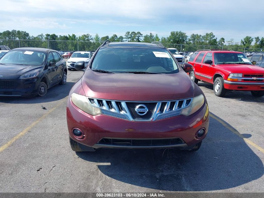 2009 Nissan Murano Sl VIN: JN8AZ18WX9W204196 Lot: 39623103