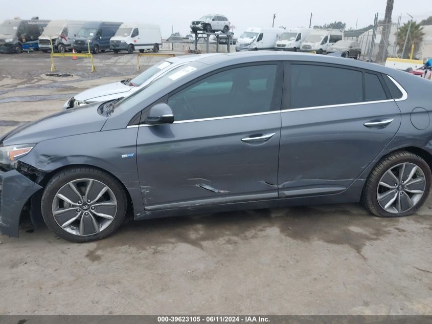 2019 Hyundai Ioniq Hybrid Limited VIN: KMHC85LC6KU111135 Lot: 39623105