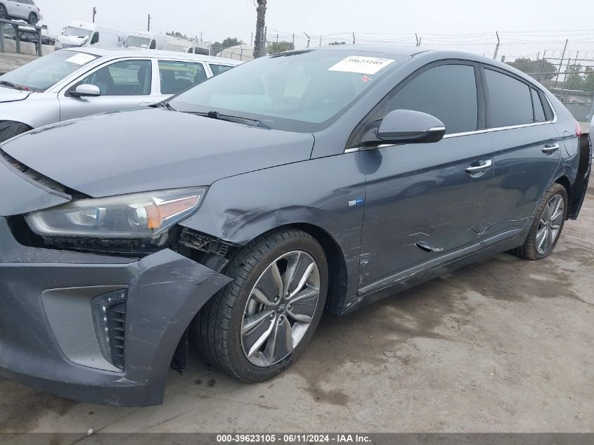 2019 Hyundai Ioniq Hybrid Limited VIN: KMHC85LC6KU111135 Lot: 39623105