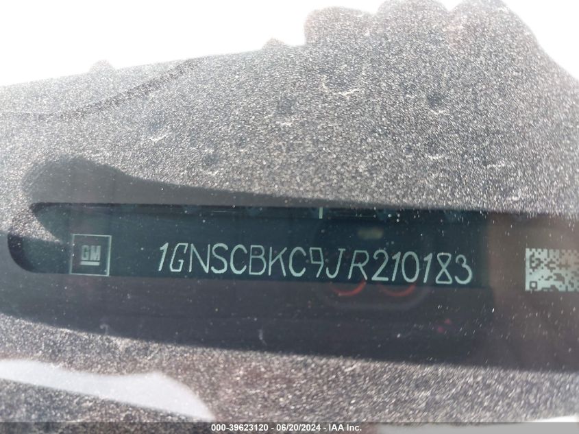 2018 Chevrolet Tahoe Lt VIN: 1GNSCBKC9JR210183 Lot: 39623120