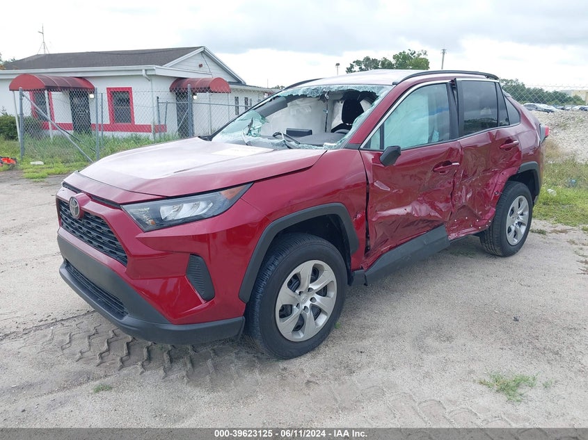 VIN 2T3H1RFV7MW141219 2021 TOYOTA RAV4 LE