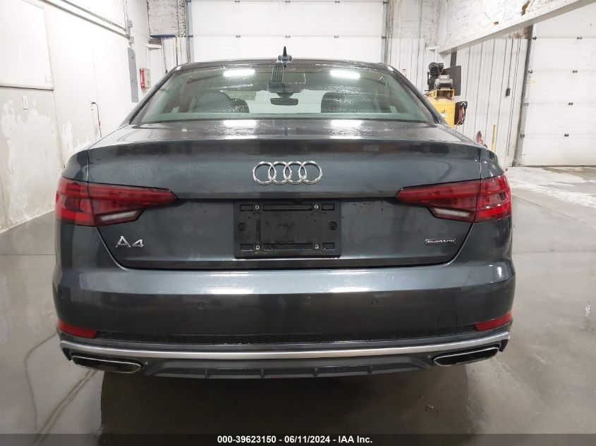 2019 AUDI A4 PREMIUM PLUS - WAUENAF44KN014106