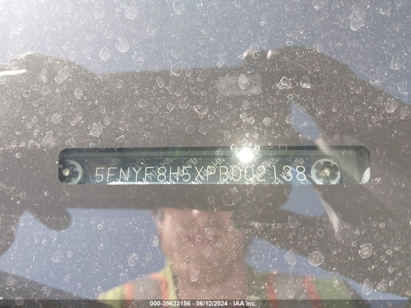 2023 Honda Passport Awd Ex-L VIN: 5FNYF8H5XPB002138 Lot: 39623156