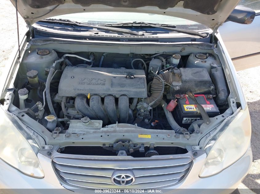 2003 Toyota Corolla Ce VIN: 1NXBR32E93Z042930 Lot: 39623244