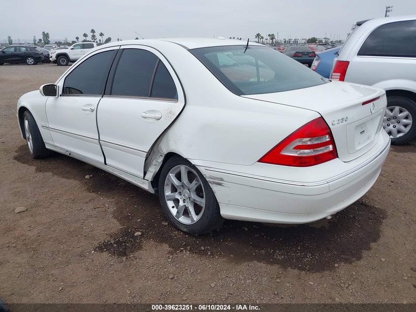 2007 Mercedes-Benz C 280 Luxury VIN: WDBRF54H87F850208 Lot: 39623251