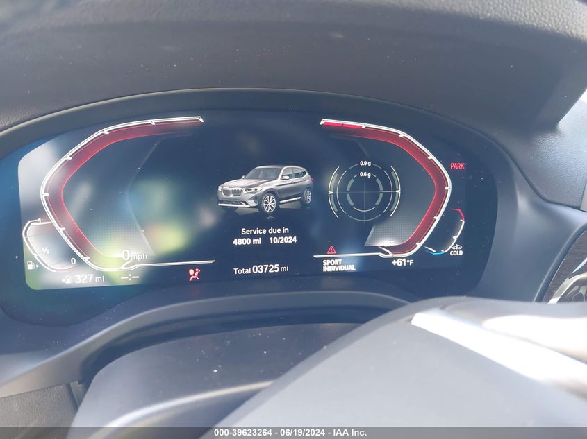 2024 BMW X3 xDrive30I VIN: 5UX53DP01R9U07486 Lot: 39623264