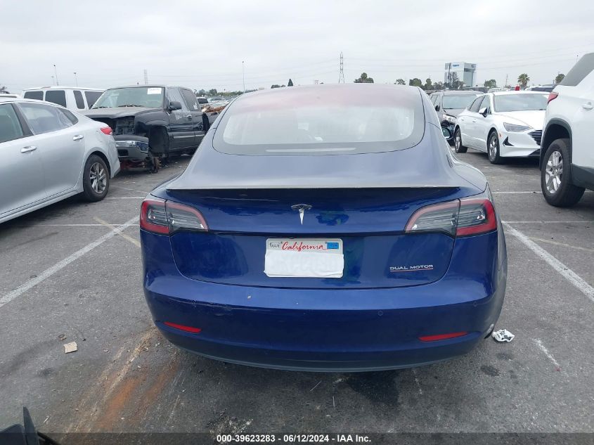 2018 Tesla Model 3 Long Range/Performance VIN: 5YJ3E1EB7JF181115 Lot: 39623283