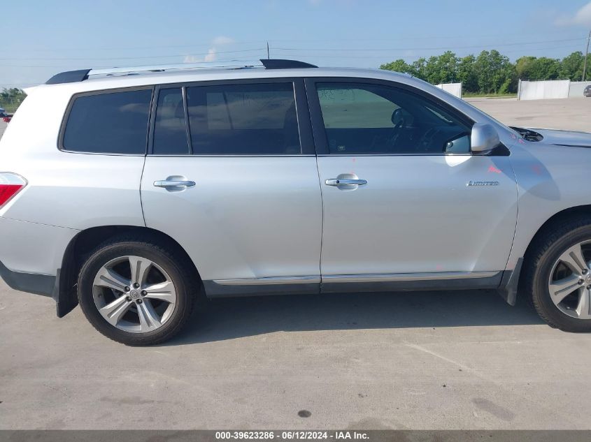 2013 Toyota Highlander Limited V6 VIN: 5TDYK3EH3DS096318 Lot: 39623286