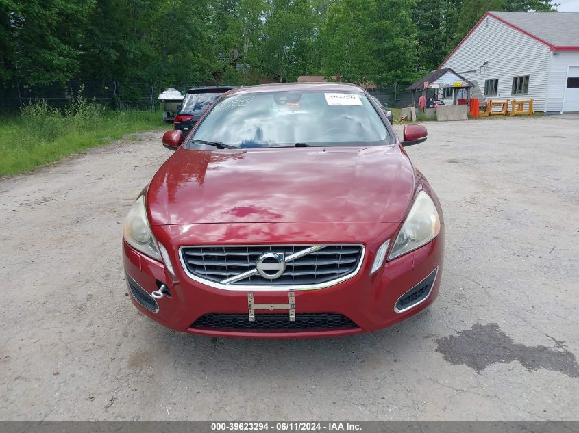 2012 Volvo S60 T5 VIN: YV1622FS3C2043498 Lot: 39623294