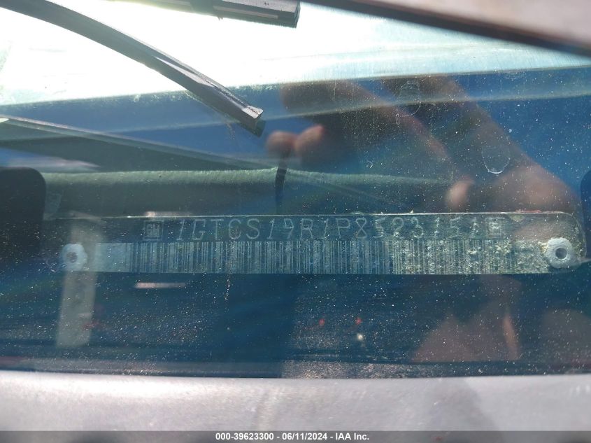 1993 GMC Sonoma VIN: 1GTCS19R1P8523151 Lot: 39623300