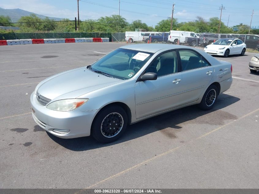 2004 Toyota Camry Le/Se/Xle VIN: JTDBE30K140256604 Lot: 39623320