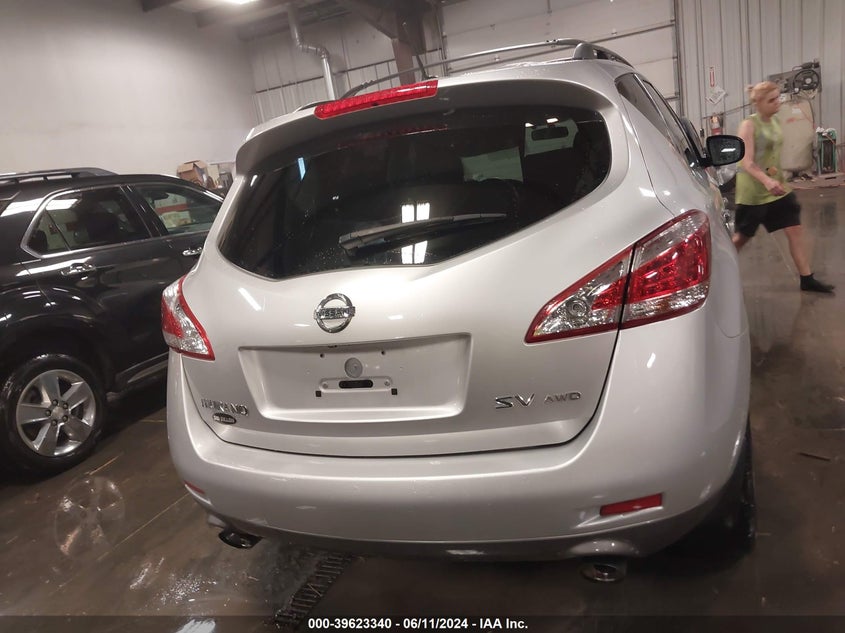 2012 Nissan Murano Sv VIN: JN8AZ1MW7CW202368 Lot: 39623340