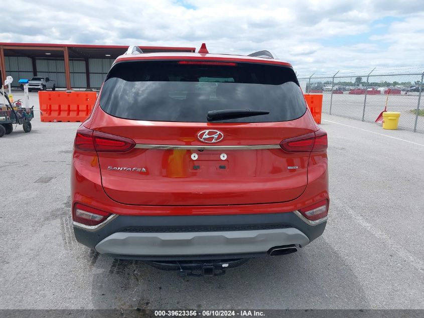 2019 Hyundai Santa Fe Limited VIN: 5NMS5CAD5KH129562 Lot: 39623356