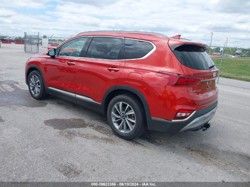 2019 Hyundai Santa Fe Limited VIN: 5NMS5CAD5KH129562 Lot: 39623356