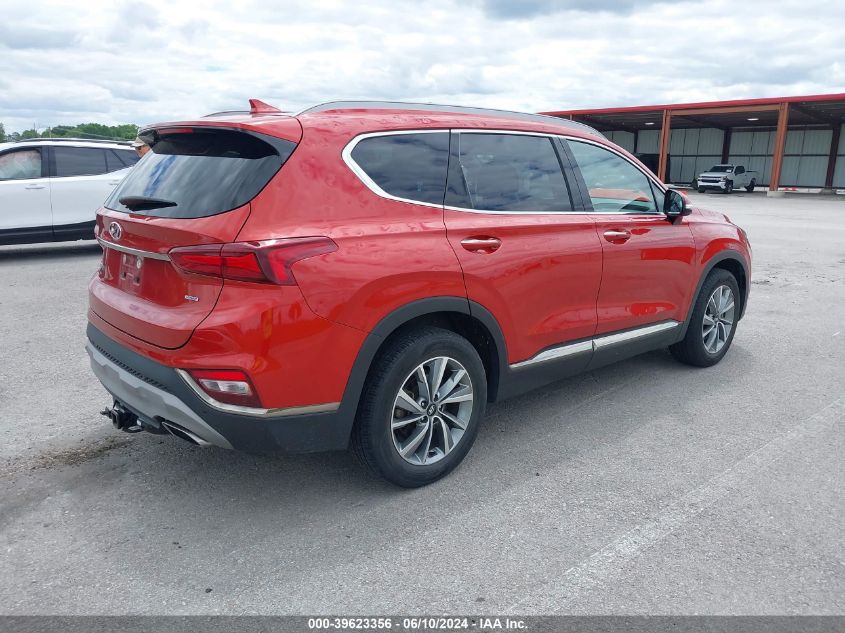 2019 Hyundai Santa Fe Limited VIN: 5NMS5CAD5KH129562 Lot: 39623356