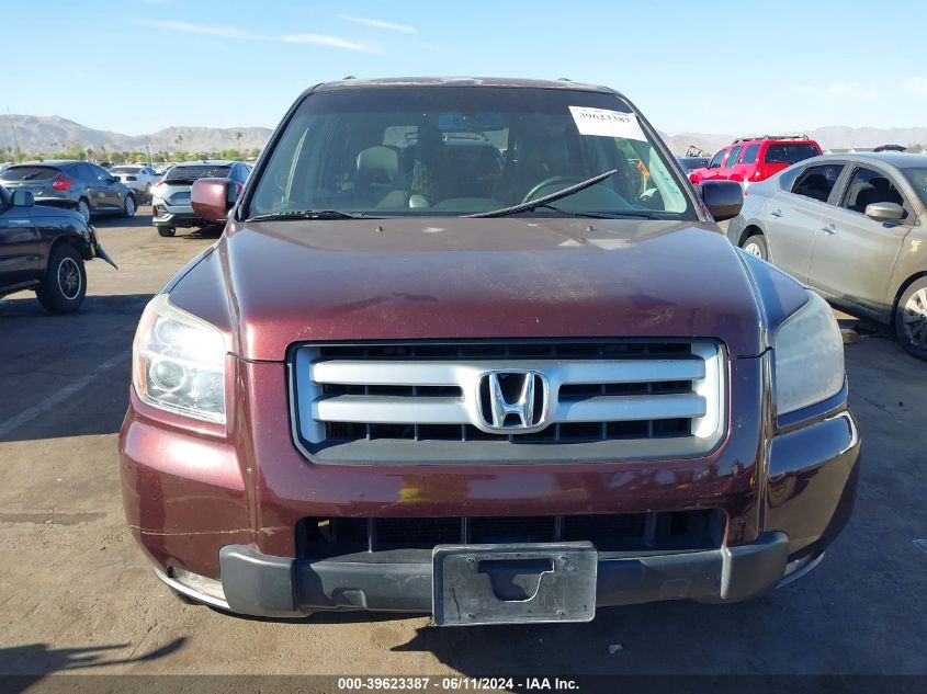 2007 Honda Pilot Ex-L VIN: 2HKYF18557H529898 Lot: 39623387
