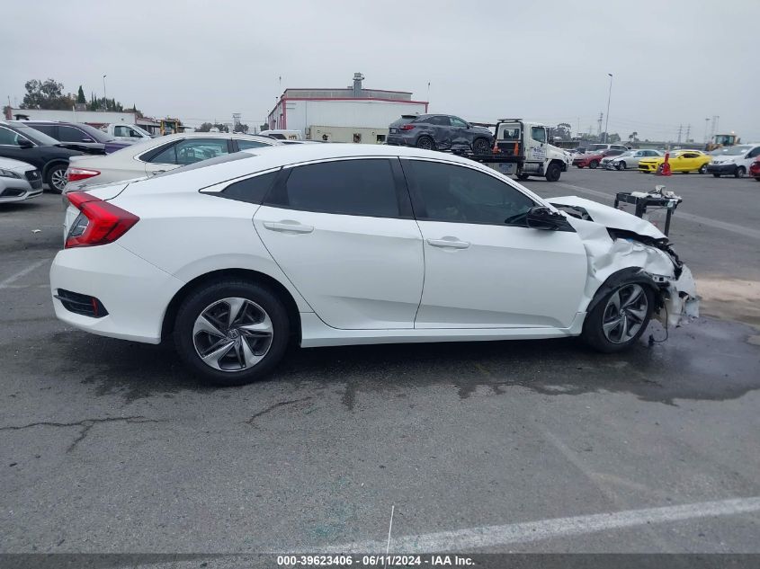 2020 Honda Civic Lx VIN: 19XFC2F61LE212541 Lot: 39623406