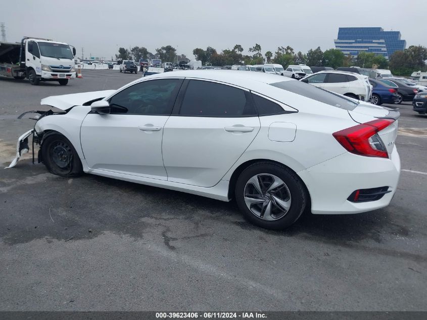 2020 Honda Civic Lx VIN: 19XFC2F61LE212541 Lot: 39623406