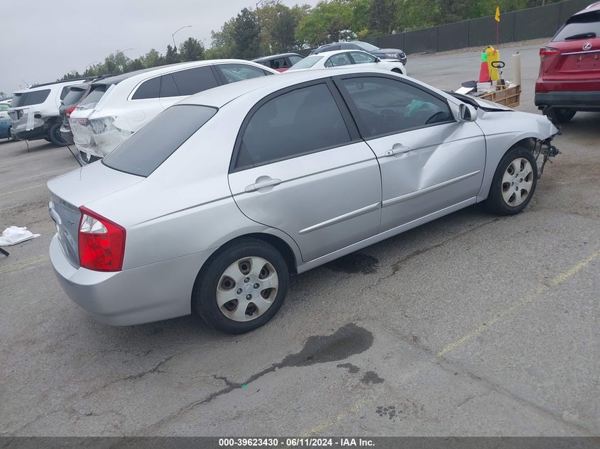 2006 Kia Spectra Ex/Lx/Sx VIN: KNAFE122565231906 Lot: 39623430