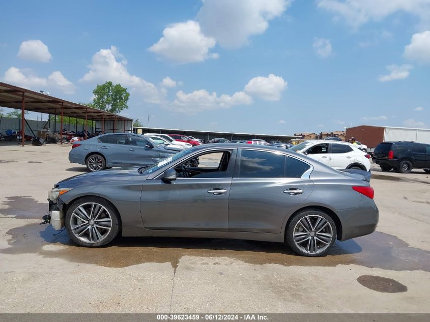 2014 Infiniti Q50 Sport VIN: JN1BV7AP9EM685813 Lot: 39623459