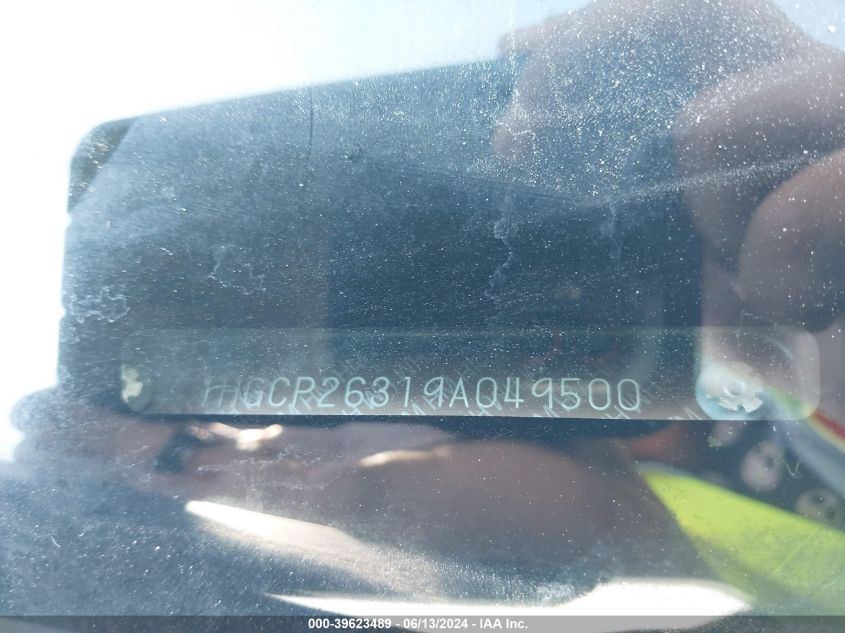 2009 Honda Accord 2.4 Lx VIN: 1HGCP26319A049500 Lot: 39623489