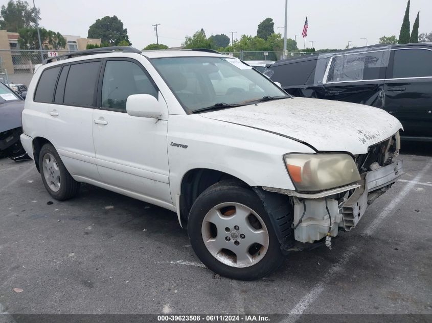 2004 Toyota Highlander Limited V6 VIN: JTEDP21A240032398 Lot: 39623508