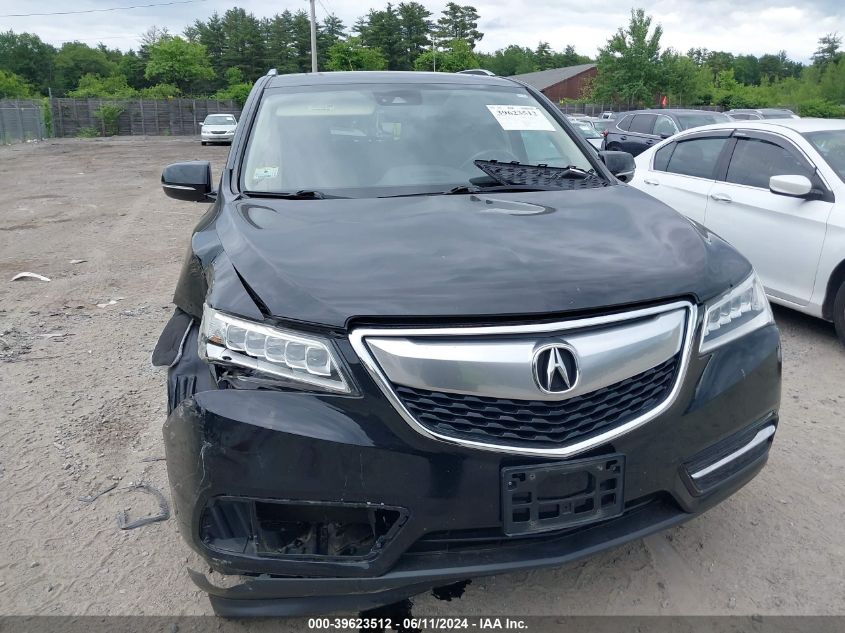 2016 Acura Mdx Technology Acurawatch Plus Packages/Technology Package VIN: 5FRYD4H47GB010346 Lot: 39623512