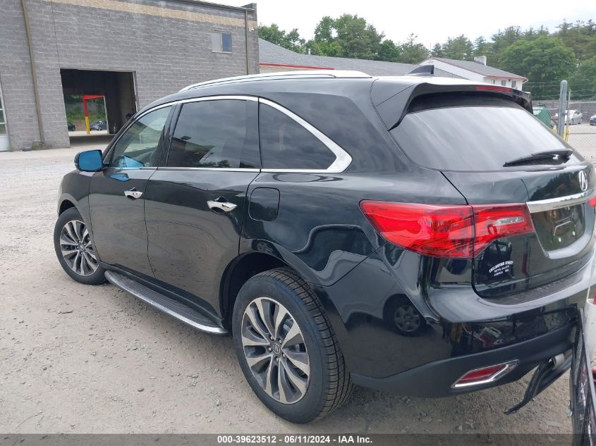 2016 Acura Mdx Technology Acurawatch Plus Packages/Technology Package VIN: 5FRYD4H47GB010346 Lot: 39623512