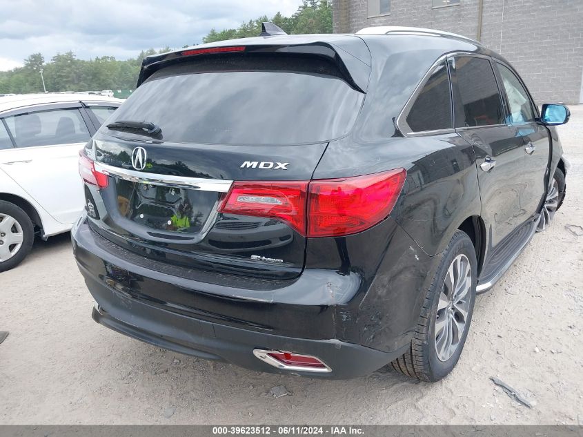 2016 Acura Mdx Technology Acurawatch Plus Packages/Technology Package VIN: 5FRYD4H47GB010346 Lot: 39623512