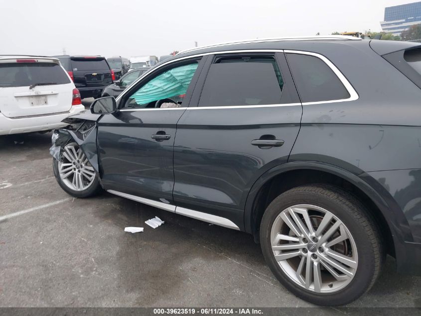 2019 Audi Q5 45 Premium VIN: WA1BNAFY3K2123712 Lot: 39623519