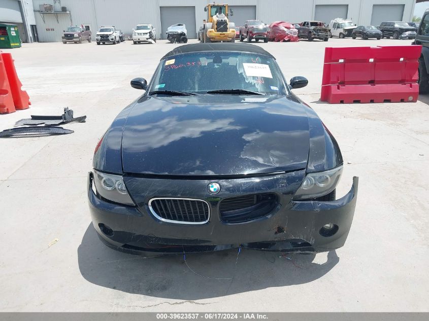 2005 BMW Z4 2.5I VIN: 4USBT33565LS58578 Lot: 39623537