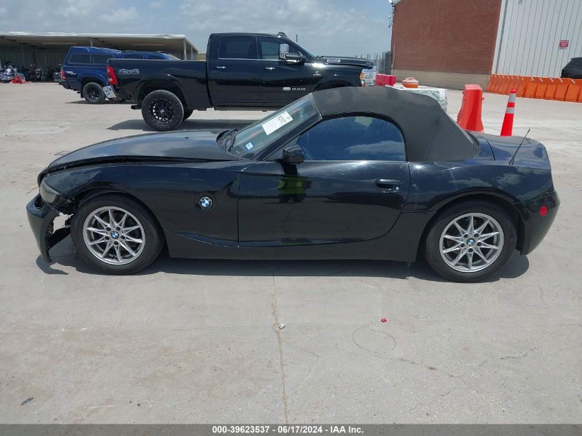 2005 BMW Z4 2.5I VIN: 4USBT33565LS58578 Lot: 39623537