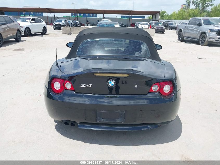 2005 BMW Z4 2.5I VIN: 4USBT33565LS58578 Lot: 39623537