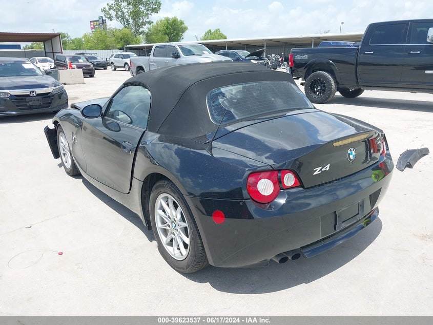 2005 BMW Z4 2.5I VIN: 4USBT33565LS58578 Lot: 39623537