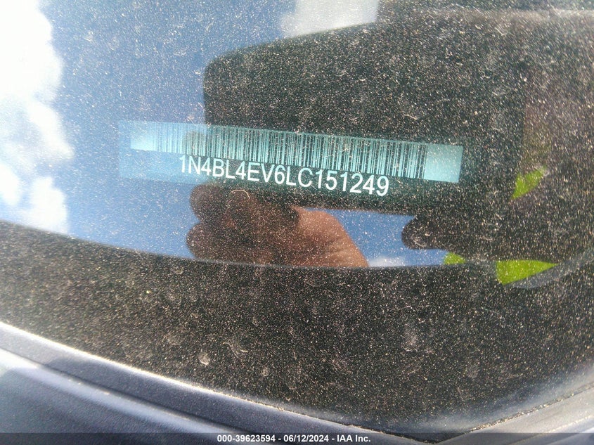 VIN 1N4BL4EV6LC151249 2020 NISSAN ALTIMA SL