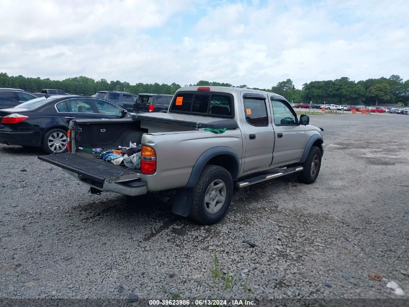 2004 Toyota Tacoma Double Cab Prerunner VIN: 5TEGN92N54Z461424 Lot: 39623986