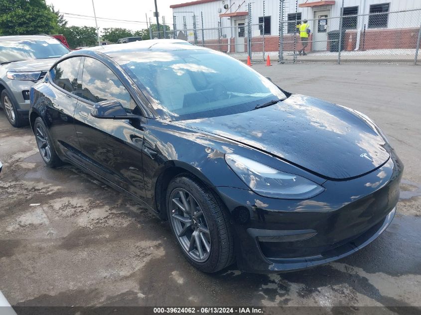 2022 Tesla Model 3 Long Range Dual Motor All-Wheel Drive VIN: 5YJ3E1EB7NF120370 Lot: 39624062