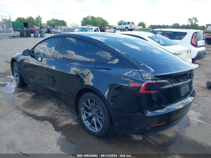 2022 Tesla Model 3 Long Range Dual Motor All-Wheel Drive VIN: 5YJ3E1EB7NF120370 Lot: 39624062