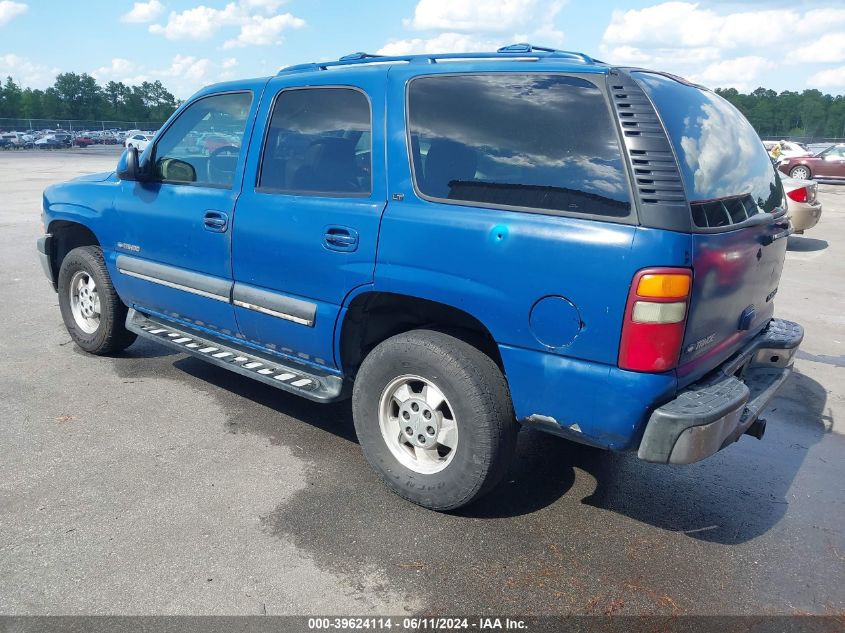 2002 Chevrolet Tahoe Lt VIN: 1GNEK13Z02J297663 Lot: 39624114