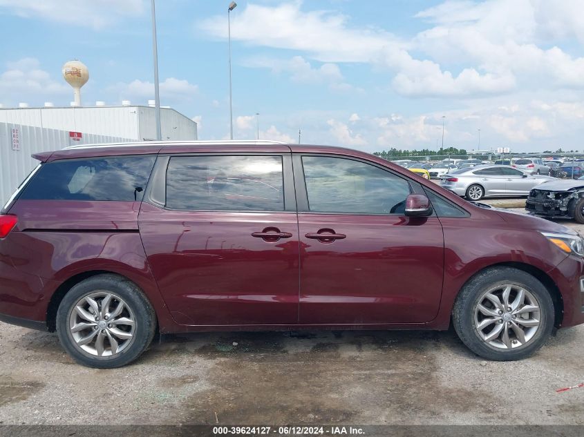 2019 Kia Sedona Ex VIN: KNDMB5C11K6529907 Lot: 39624127