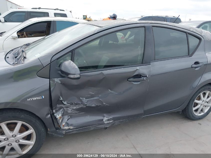 2012 Toyota Prius C Three VIN: JTDKDTB38C1520922 Lot: 39624129