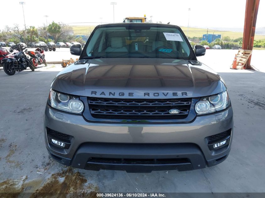 2015 Land Rover Range Rover Sport 3.0L V6 Supercharged Hse VIN: SALWR2VF3FA529429 Lot: 39624136